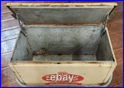 Vintage Pearl Lager Beer Metal Cooler / Ice Chest The Gem of Fine Beers