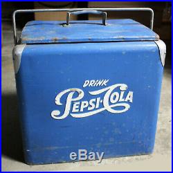 Vintage Pepsi-Cola Metal Cooler