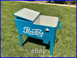 Vintage Pepsi-Cola Metal Cooler Outdoor Vintage Pepsi-Cola Metal Cooler Outdoor