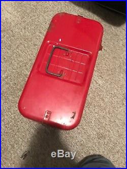 Vintage Pleasure Chest Red Metal Cooler With Bottle Opener W /Inside Tray