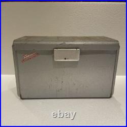 Vintage Poloron Thermaster Portable Refrigerator Cooler Metal 1950s