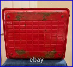 Vintage Poloron's Cola Cooler Metal Ice Chest Great Used ConditionUSA