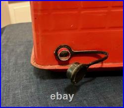 Vintage Poloron's Cola Cooler Metal Ice Chest Great Used ConditionUSA