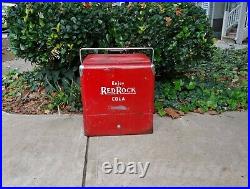 Vintage RARE Red Rock Cola Metal Advertising Cooler