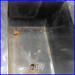 Vintage RV Metal Cooler Blue White Industrial Camp Trailer Ice Chest Steel