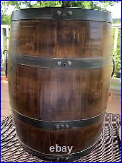 Vintage Rare MICHELOB USA Large Wooden Barrel Cooler Ice Bucket Chest 17 Tall