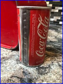 Vintage Red Drink Coca-Cola Airline Suitcase Cooler Original Metal Rare Coke