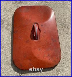 Vintage Red Metal Coca-Cola Pic-Nic Cooler Ice Box With Lid Junior 6 Pack Soda