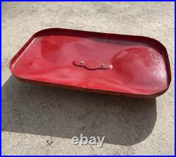 Vintage Red Metal Coca-Cola Pic-Nic Cooler Ice Box With Lid Junior 6 Pack Soda
