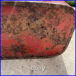 Vintage Red Metal Coca-Cola Pic-Nic Cooler Ice Box With Lid Junior 6 Pack Soda