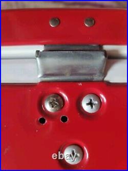 Vintage Red Mini Compact Travel Coleman Cooler Bottle Opener Handles 18x11x13