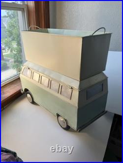 Vintage-Replica -1960's Volkswagon Van Large Capacity Metal Ice Chest- 2 Handles