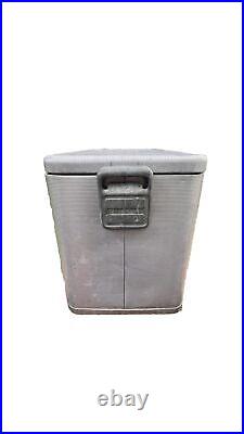 Vintage Retro Rare Kampkold Polished Aluminum Ice Chest Cooler & Folding Tray