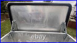 Vintage Retro Rare Kampkold Polished Aluminum Ice Chest Cooler & Folding Tray