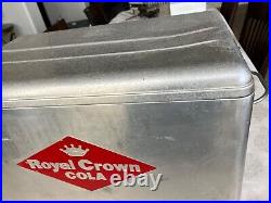 Vintage Royal Crown Cola Advertising Metal Cooler Ice Chest Diamond Logo