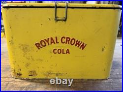 Vintage Royal Crown Cola Metal Cooler 1950's Ice Chest