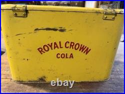 Vintage Royal Crown Cola Metal Cooler 1950's Ice Chest