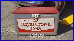 Vintage Royal Crown Cola Metal Cooler RC Picnic Soda Cronstrom Minneapolis MN