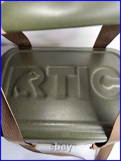 Vintage Rtic Soft Lunchbox Artic Cooler Tan Green Orange NWOT