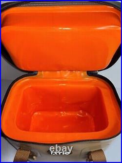 Vintage Rtic Soft Lunchbox Artic Cooler Tan Green Orange NWOT