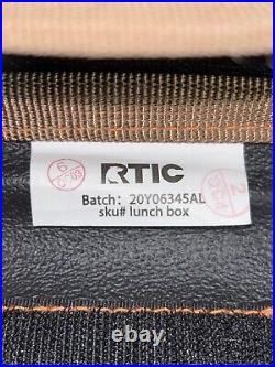 Vintage Rtic Soft Lunchbox Artic Cooler Tan Green Orange NWOT