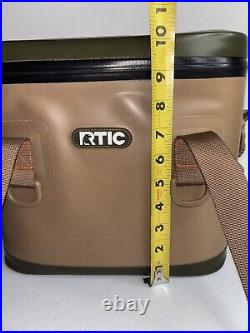 Vintage Rtic Soft Lunchbox Artic Cooler Tan Green Orange NWOT