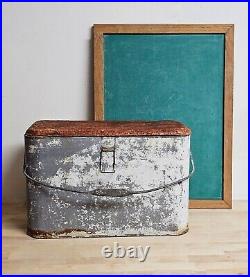 Vintage Rusty Metal Bin Cooler