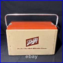 Vintage Schlitz Metal Cooler