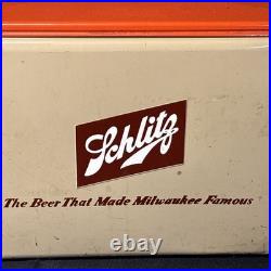 Vintage Schlitz Metal Cooler
