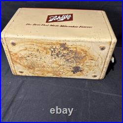 Vintage Schlitz Metal Cooler