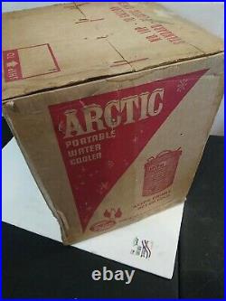Vintage Schlueter ARCTIC DELUXE 10 Gallon Portable METAL Water Cooler NEW