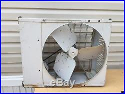 Vintage Sears Homart Cooler Industrial Window Fan 2 speed exhaust 20 Metal