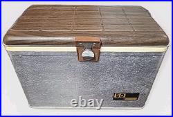 Vintage Sears TED WILLIAMS Aluminum Ice Chest Cooler 50 Quart Capacity