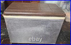 Vintage Sears TED WILLIAMS Aluminum Ice Chest Cooler 50 Quart Capacity