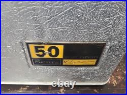 Vintage Sears TED WILLIAMS Aluminum Ice Chest Cooler 50 Quart Capacity