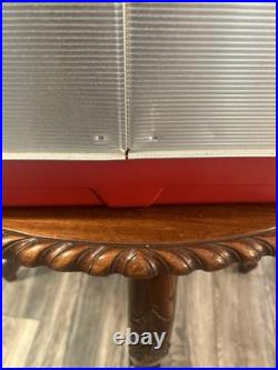 Vintage Silver Metal Flagstaff Ice Chest Nice Has Insert Stream Liner Look