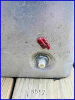 Vintage Squirt Metal Cooler Ice Chest Cronstroms Drink Soda Ad Logo Silver USA
