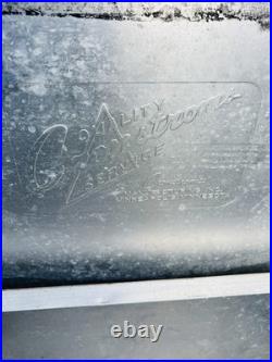 Vintage Squirt Metal Cooler Ice Chest Cronstroms Drink Soda Ad Logo Silver USA