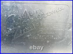 Vintage Squirt Metal Cooler Ice Chest Cronstroms Drink Soda Ad Logo Silver USA