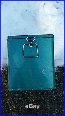 Vintage StaKool Ice Chest Metal Cooler w orig. Box USA made by Sexton Can Co