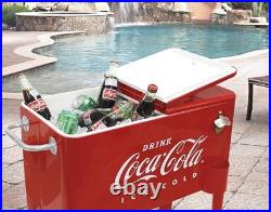 Vintage Style Coca-Cola Cooler, 60 Quart