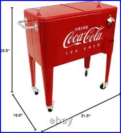Vintage Style Coca-Cola Cooler, 60 Quart