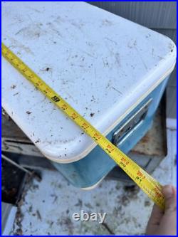 Vintage THERMOS LARGE Metal Ice Chest Cooler With Water Jug Outdoor Camping