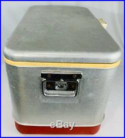 Vintage Thermos Brand Metal Cooler with Bottle Openers Plug/Cap Good Con RareModel