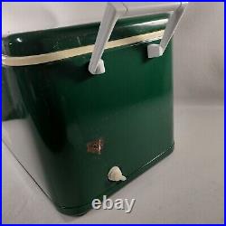 Vintage Thermos Metal Green Ice Cooler USA 43 Quarts With Box 7750