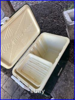 Vintage Thermos Metal Green Ice Cooler USA 43 Quarts With Box 7750