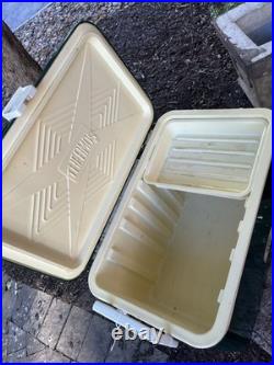 Vintage Thermos Metal Green Ice Cooler USA 43 Quarts With Box 7750