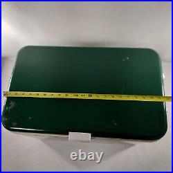 Vintage Thermos Metal Green Ice Cooler USA 43 Quarts With Box 7750