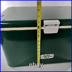 Vintage Thermos Metal Green Ice Cooler USA 43 Quarts With Box 7750