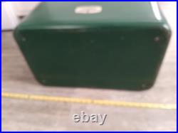 Vintage Thermos Metal Green Ice Cooler model 7750 USA 43 Quarts with box